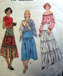 5976 LONGER 1-3 TIER YOKE SKIRT LENGTHS PATTERN 30'' WST